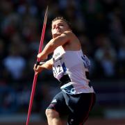 Great Britain's Kyron Duke during the Men's Javelin Throw F40 category in the Olympic Stadium, London. PRESS ASSOCIATION Photo. Picture date: Friday September 7, 2012..