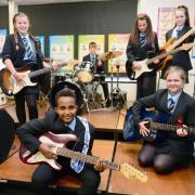 Chepstow school of the week.  Rock lessons during Music
