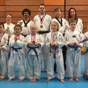 TALENTED: Newport School of Tae Kwon-Do students with their latest haul of medals