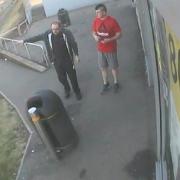 CCTV of potential witnesses of a robbery that occurred at the Tesco Express store on Ty Gwyn Road in Cwmbran