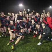 GLORY: The Dragons Under-18s celebrate their title triumph