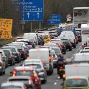 File photograph of congestion on the M4 in Newport. Pollution levels at sites along the route in the city greatly exceed World Health Organisation limits. Picture: Mark Lewis