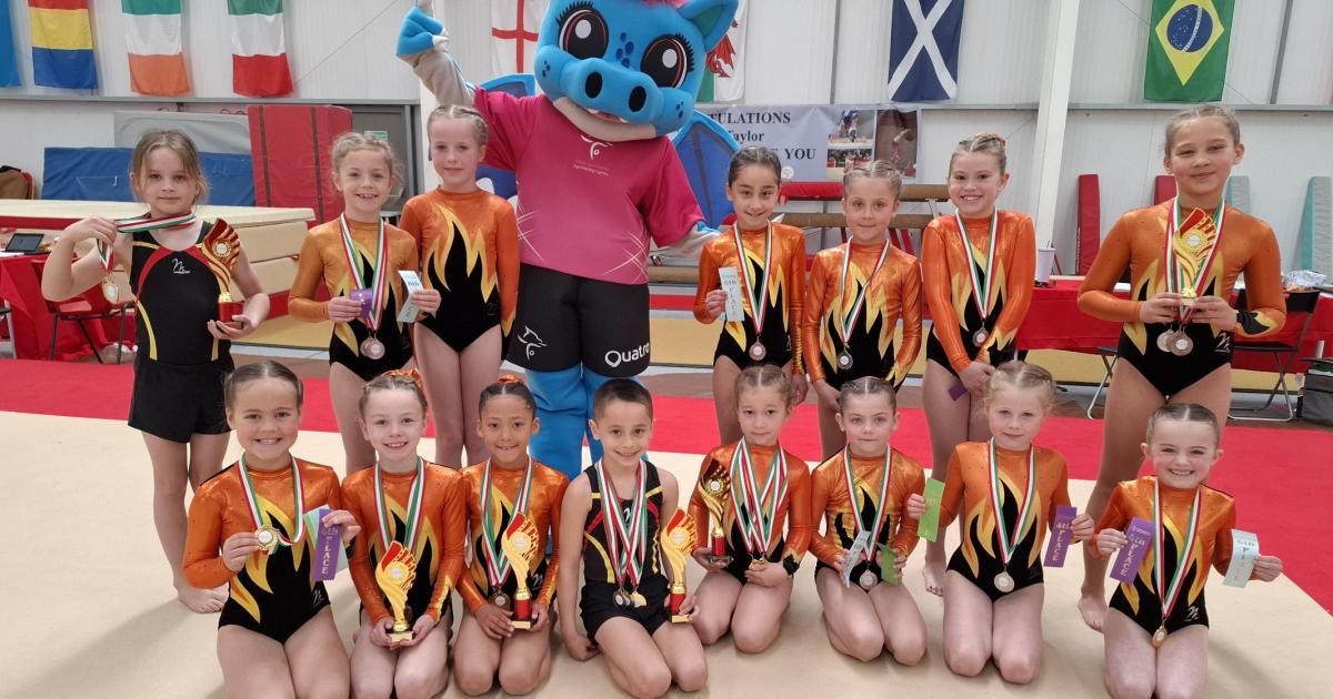Kestrel Gymnastics Club showcases its 2026 artistic and tumbling squad