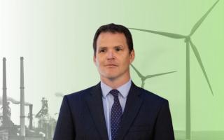 Composite image showing Wales' deputy climate minister Lee Waters. Pictures: Huw Evans Picture Agency (main)/Pexels (background)