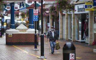 General photo of Caerphilly town centre during the coronavirus pandemic. Picture: Huw Evans Picture Agency