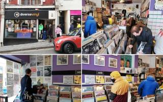 Record Store Day 2022 at Diverse Vinyl in Charles Street, Newport.