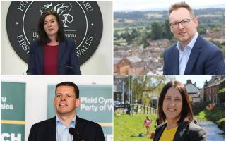 Wales' health minister Eluned Morgan, Welsh Conservative Russell George, Welsh Liberal Democrat Jane Dodds, and Plaid Cymru's Rhun ap Iorwerth (Clockwise from top left).