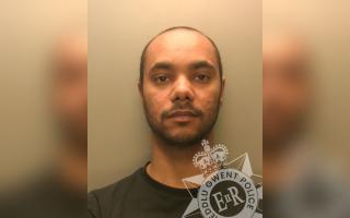 Cortney Perryman was jailed for just over two years after threatening his ex-partner and her friend with a knife.