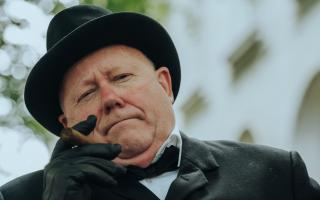 Patrick Legge has said taking on the role of Winston Churchill is 'not for the faint-hearted'.