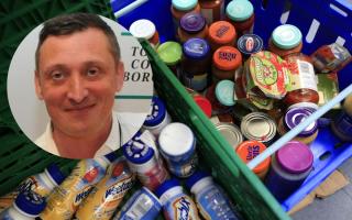Cllr Nathan Yeowell has apologised for saying 'taking the p***' during a council discussion on foodbanks.