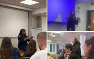 Natasha Asghar MS's visit to Cardiff University was met with protest after she vote against a ceasefire motion