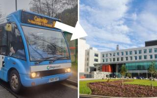 Plaid Cymru members have raised concerns about bus services to the Grange University Hospital