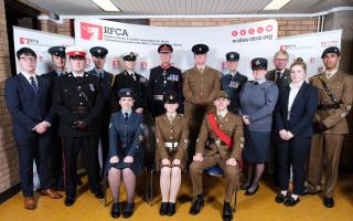 The Lord Lieutenant of Gwent recognised 14 cadets and military staff for their work