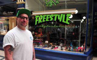 Darran Ward, owner of Freestyle Skatestore.