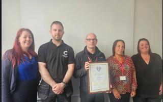 The team at M Cwmbran have won the coveted RoSPA Order of Distinction Award
