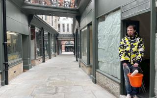 Corey Lewis is preparing to open 1UP Lifestyle Store in Market Arcade (Picture: Ffoto Newport)