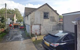 This coach house in Cwmbran is to be converted to a one bedroom house. Picture: Google Street View