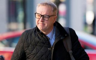 Photo shows ex Radio 1 DJ Mark Page arriving at Teesside Crown Court. Picture credit: RICHARD RAYNOR, via the Northern Echo.