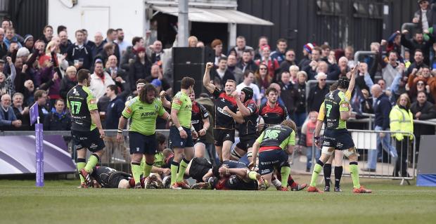 South Wales Argus: VICTORY: The Dragons beat Cardiff in the last eight