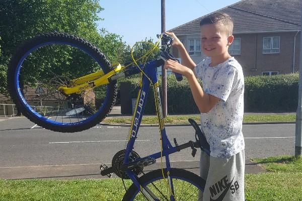Lewys Pocock gears up for 50-mile charity bike ride for St David's Hospice
