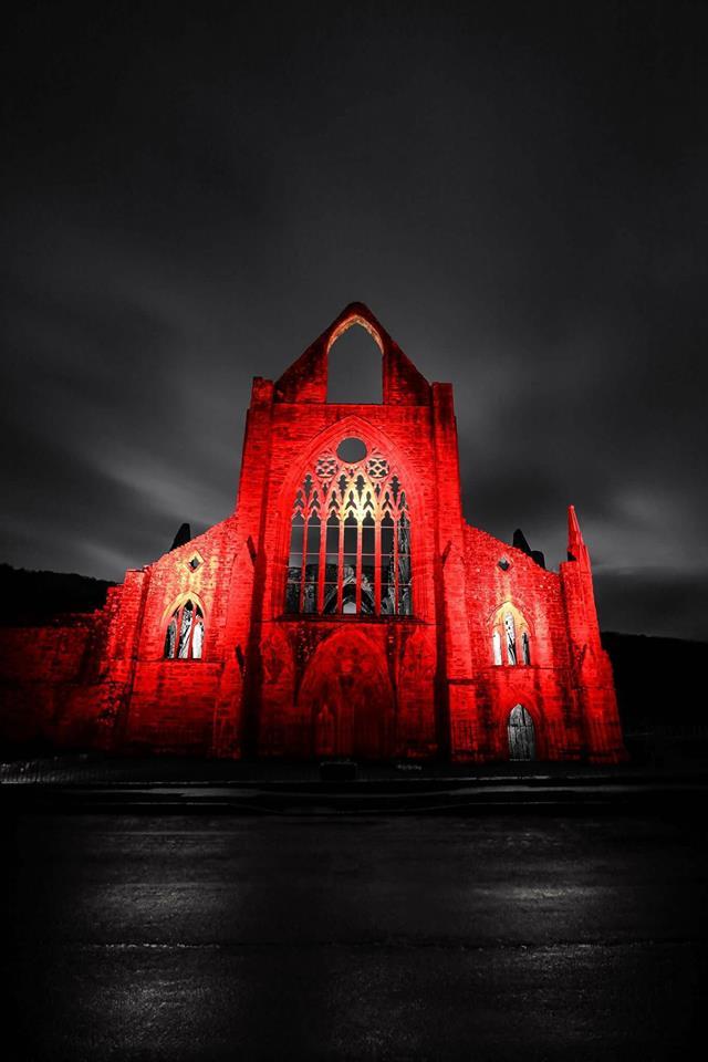 Roger Fuller Tintern Abbey lit up