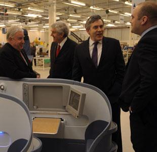 VISIT: Prime Minister Gordon Brown at the Contour factory