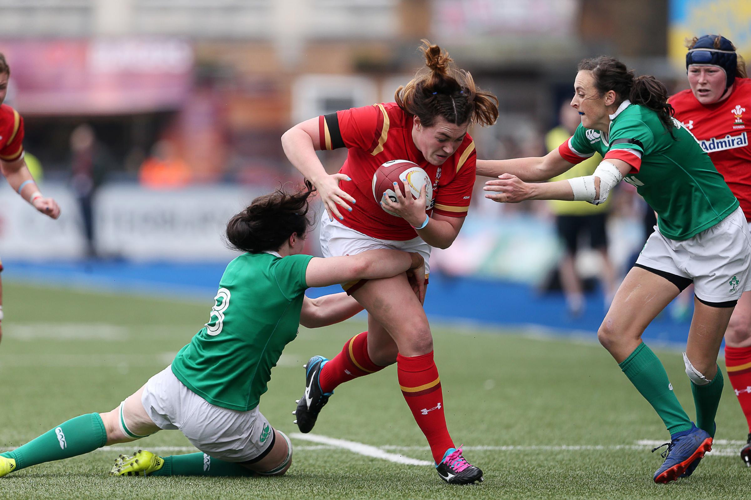 Cerys Hale on the charge for Wales
