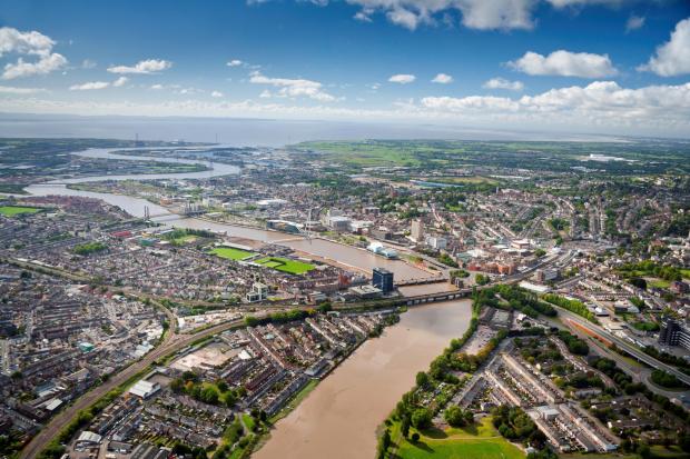 South Wales Argus: An aerial view of Newport.